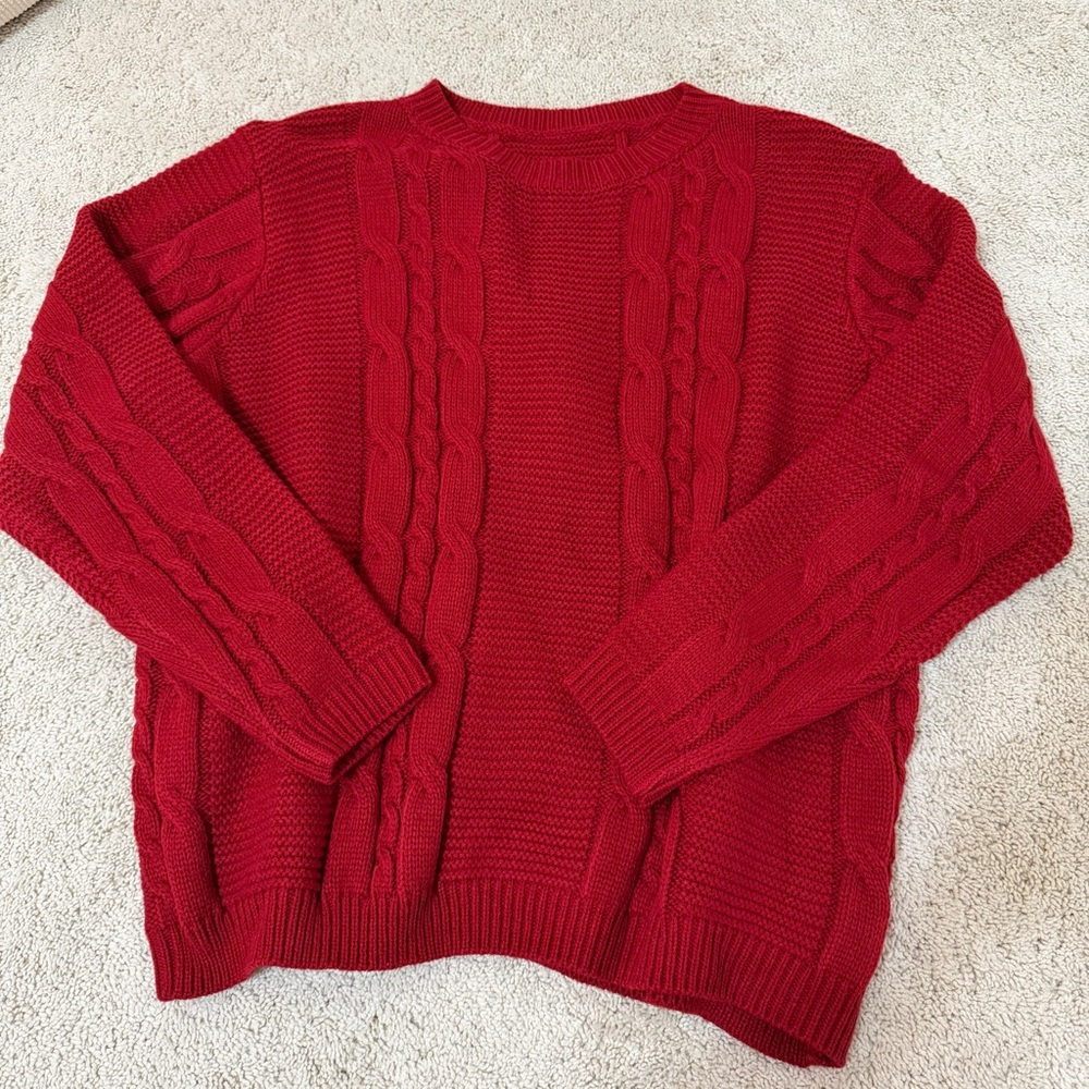 SHEIN Red Sweater (M)